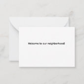 Carte De Correspondance Bienvenue dans notre quartier ! (Dos)