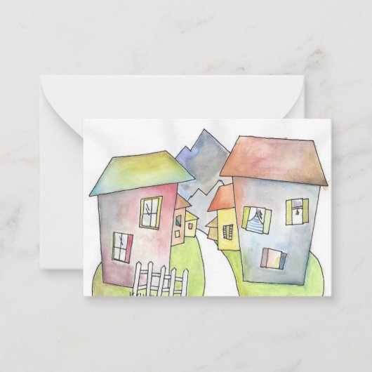 Carte De Correspondance Bienvenue dans notre quartier ! (Devant)