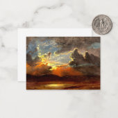 Carte De Correspondance Bierstadt - Ciels illuminés, beaux paysages (Devant/Arrière en situation)