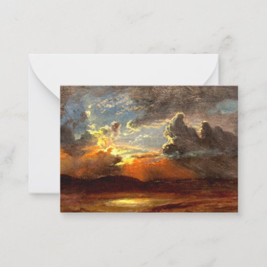 Carte De Correspondance Bierstadt - Ciels illuminés, beaux paysages (Devant)