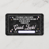 Carte De Correspondance Billet de rabat éffrayant (Dos)