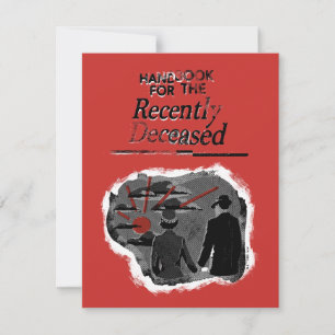 Carte De Correspondance Biotch Beetlejuice Manuel des Décédés Récentemen