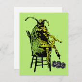 Carte De Correspondance Bioterror | Bière sur une chaise (Devant / Derrière)