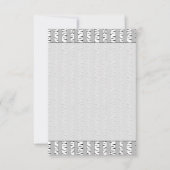 Carte De Correspondance Birch Trees Pattern Bland Black White (Devant)