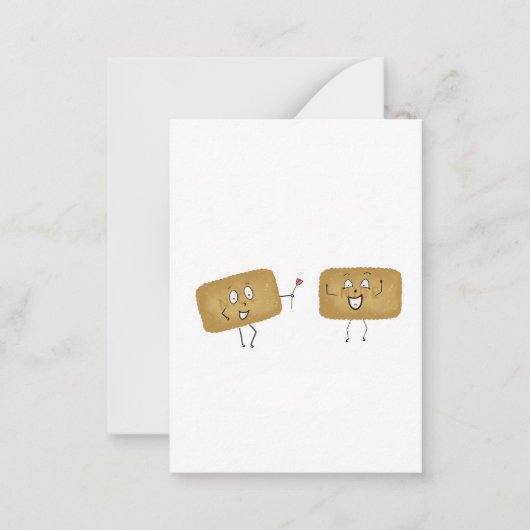 Carte De Correspondance Biscuits thématiques, jolis biscuits (Devant)