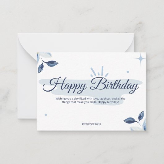 Carte De Correspondance Bithday Cards (Devant)