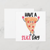 Carte De Correspondance Blague drôle de pizza (Devant / Derrière)