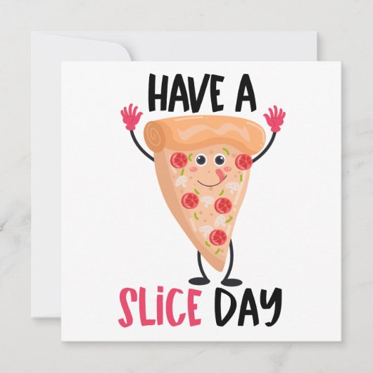 Carte De Correspondance Blague drôle de pizza (Devant)