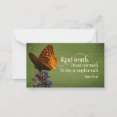 Carte De Correspondance Blaise Pascal Citation Inspirationnelle "Mots gent (Devant)