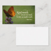 Carte De Correspondance Blaise Pascal Citation Inspirationnelle "Mots gent (Devant / Derrière)