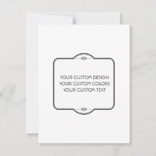 Carte De Correspondance BLANC Votre Design Ici -