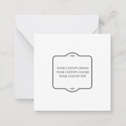 Carte De Correspondance BLANC Votre Design Ici - (Devant)