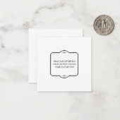 Carte De Correspondance BLANC Votre Design Ici - (Devant/Arrière en situation)