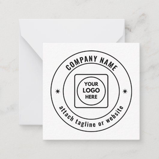 Carte de correspondance blanche pour logo et marqu (Devant)