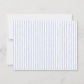 Carte de correspondance bleu à rayures sur le thèm (Dos)