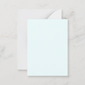 Carte De Correspondance Bleu Azur Professionnel Unique Classique Simple (Dos)