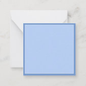 Carte De Correspondance Bleu côtier et poisson d'eau blanche Personnalisé (Dos)