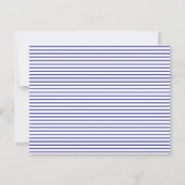Carte De Correspondance Bleu marine rayé (Dos)