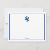 Carte De Correspondance Bleuets à main (Devant)
