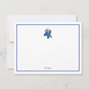 Carte De Correspondance Bleuets à main