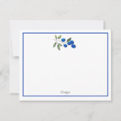 Carte De Correspondance Bleuets à main 2 (Devant)