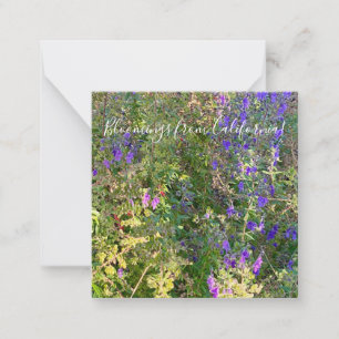 Carte De Correspondance Bloomings de Californie : Boucles bleues