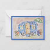 Carte De Correspondance Bloomside Getaway Flat Note Card (Devant)