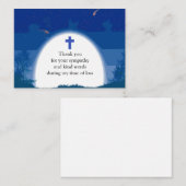 Carte De Correspondance Blue Forest Thank You Card (Devant / Derrière)