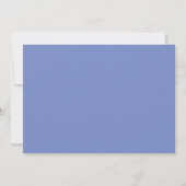 Carte De Correspondance Blue Grey Script moderne Nom initial (Dos)