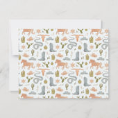 Carte De Correspondance Blue Kids Western Cowboy (Dos)