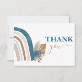 Carte De Correspondance Blue Rainbow merci (Devant)