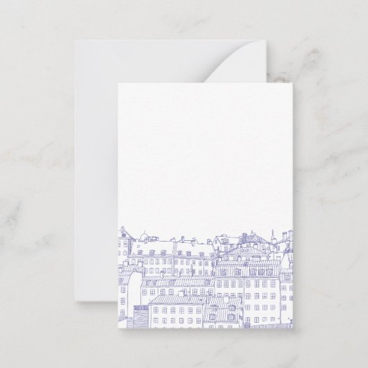 Carte De Correspondance Blue Stockholm (Devant)