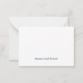 Carte De Correspondance Blue talavera merci (Dos)