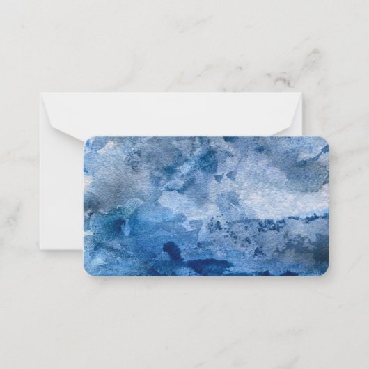 Carte De Correspondance Blue Wave Card. (Devant)