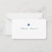 Carte De Correspondance Blue Wave Card. (Dos)