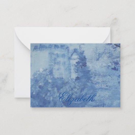 Carte De Correspondance Blue Willow Chinoiserie Ginger Jars Jar (Devant)