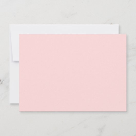 Carte De Correspondance Blush Pink | Minimal Feminine Monogram Design (Dos)