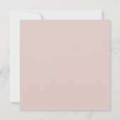 Carte De Correspondance Blush Rose Chic Monogramme Initiales Géantes (Dos)