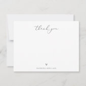 Carte De Correspondance Boho Chic Palm Merci feuille (Devant)