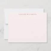Carte De Correspondance Boho Desert Rainbow Blush Stationery personnalisée (Devant)