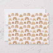 Carte De Correspondance Boho Desert Rainbow Blush Stationery personnalisée (Dos)
