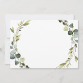 Carte De Correspondance Boho moderne Eucalyptus Folithe Wreath Frame (Devant)