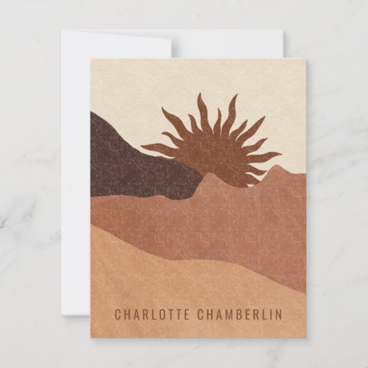 Carte De Correspondance Boho personnalisé (Devant)