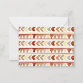 Carte De Correspondance Boho Rabbit Navajo Baby shower Conseils parentaux (Dos)