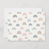 Carte De Correspondance Boho Rainbow Teacher Nom personnalisé (Dos)