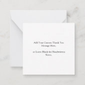 Carte De Correspondance Boho Script Dusty Mariage Budget Merci (Dos)