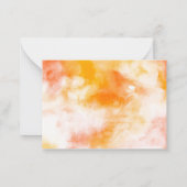 Carte De Correspondance Boho soleil aquarelle merci baby shower (Dos)