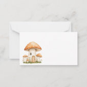 Carte De Correspondance Boho Woodland Animaux Baby Display Douche (Dos)