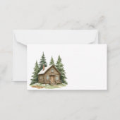 Carte De Correspondance Boho Woodland Animaux Baby shower Déchets Raffle (Dos)