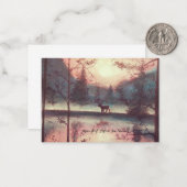 Carte De Correspondance Bois de cerf (Devant/Arrière en situation)